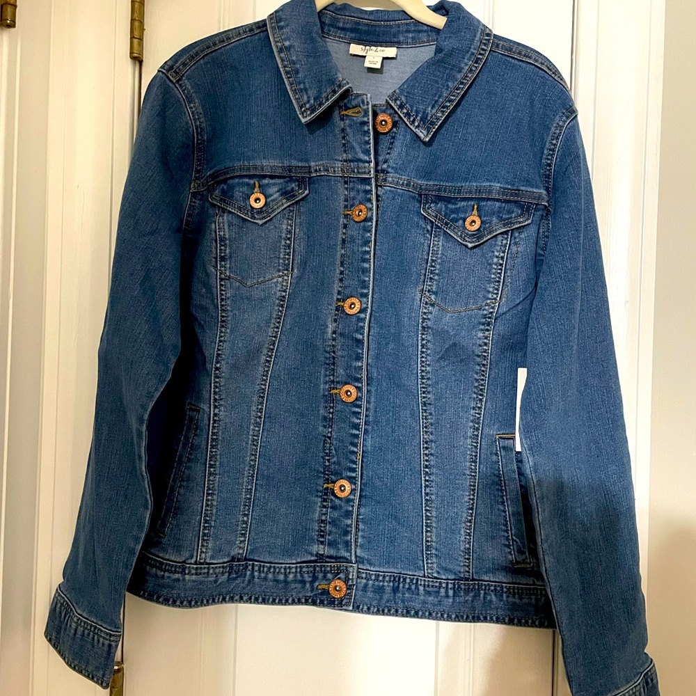 Style & Co Denim Jacket Size L